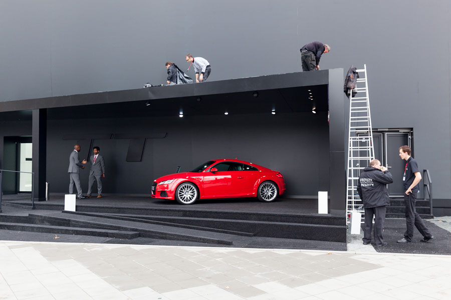 Presentation of the new Audi TT in an especially for this purpose builded hall close the Frankfurt faireground.